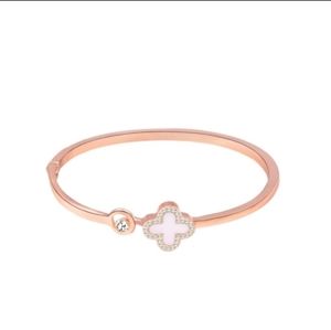Sweet Rose  Gold Bangle Bracelet